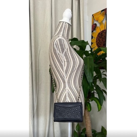 ♦️♦️  TORY BURCH AUTHENTIC BLUE FLEMING CROSSBODY HANDBAG ♦️♦️ - Picture 11 of 11